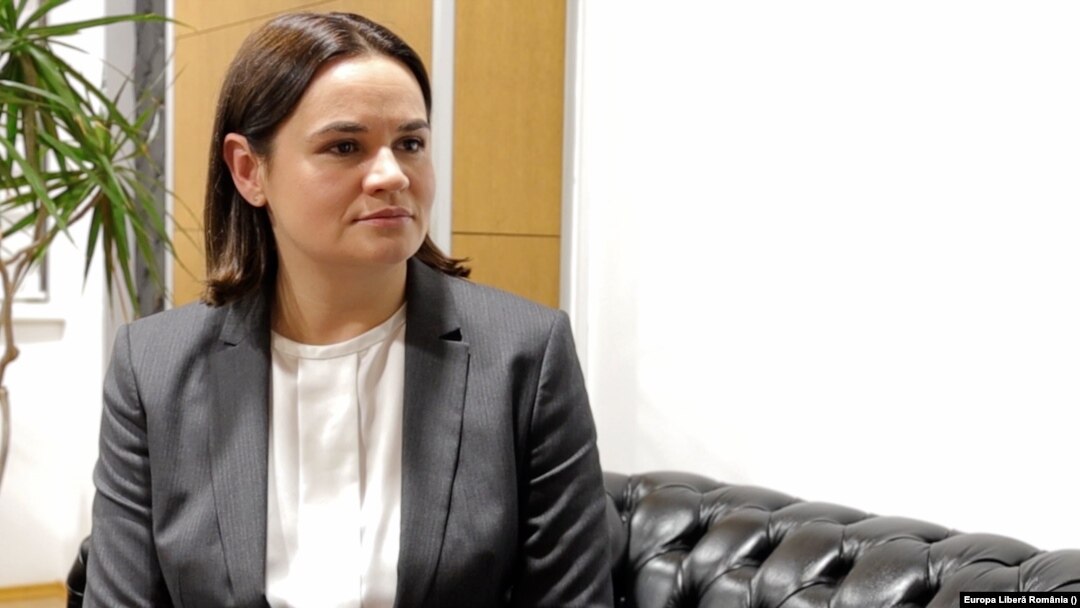Svetlana Țihanovskaia, lidera opoziției din Belarus, a acordat un interviu Europei Libere România. 