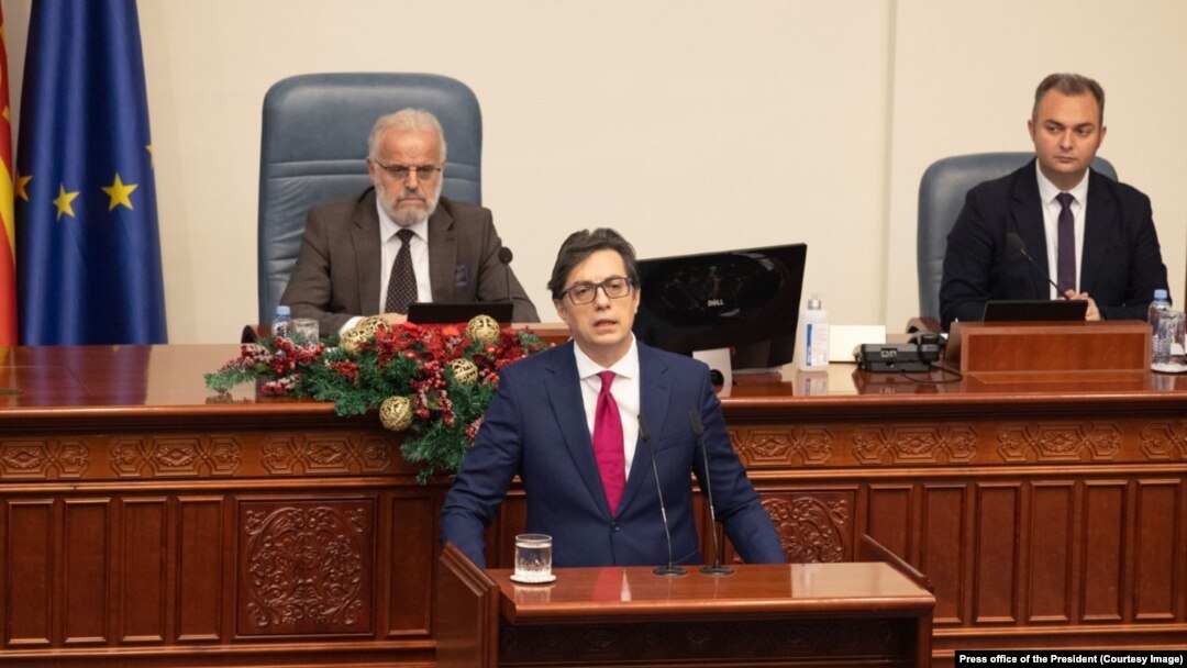Обраќање на претседателот Пендаровски во Собранието 