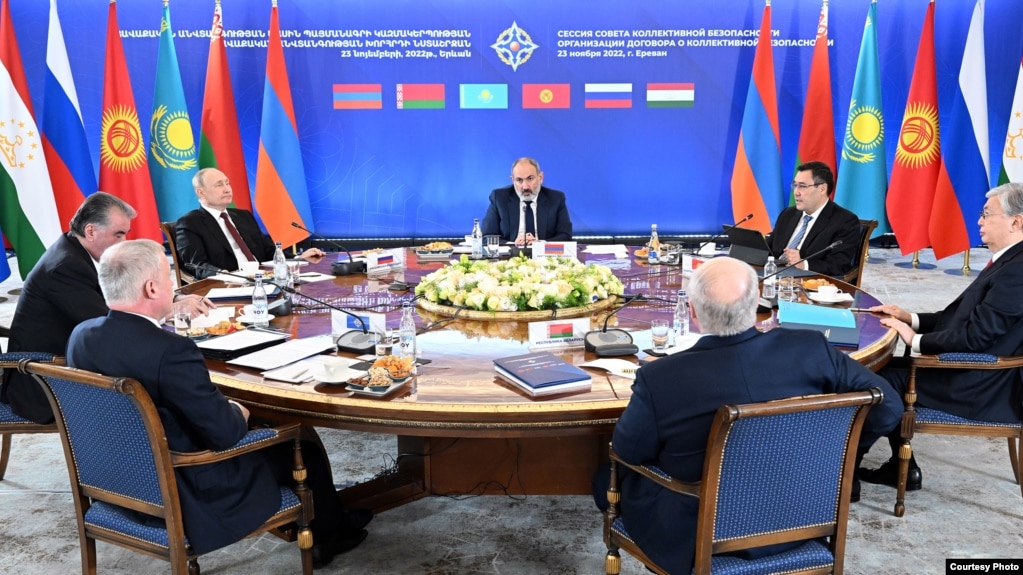 Leaders of the Collective Security Treaty Organization member states held a summit in Yerevan, Armenia, on November 23, 2022.