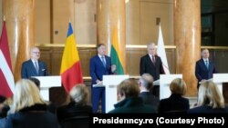 Președinții Letoniei, Lituaniei, Poloniei și României au semnat declarația comună de la Kaunas/Letonia