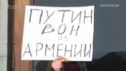 Yerevanda aksiyaçılar Putinin gəlişini etirazla qarşılayıb