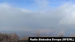 Поглед врз Скопје од Водно