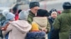 Проводы российских мобилизованных на войну в Украину. Россия, Забайкальский край, Чита, ноябрь 2022 года. Архивное фото