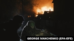 Rusko granatiranje sela Ivanivka blizu Bahmuta u oblasti Donjeck, Ukrajina, 2. januar 2023.