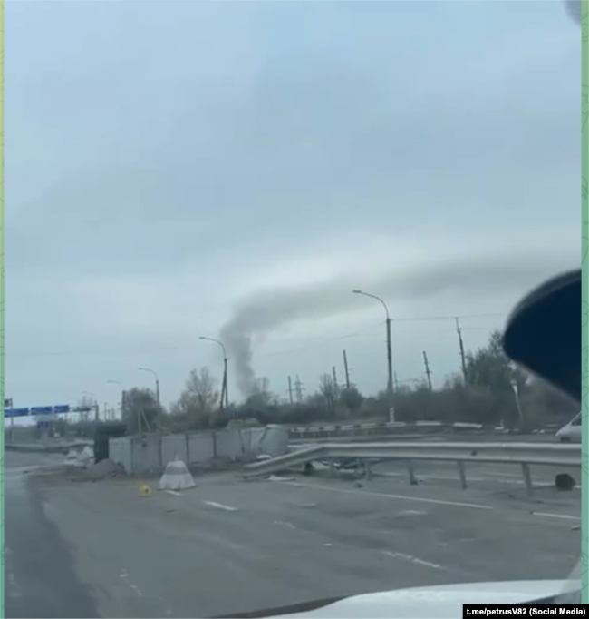 Город Олешки, скриншот видео крымчанки Петрусевич, 18 ноября 2022 года