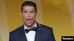 Ronaldo na dodjeli nagrade za najboljeg igrača svijeta 2015. u Cirihu