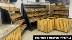 Nagorno Karabakh - Empty shelves at a food store in Stepanakert, January 11, 2023.