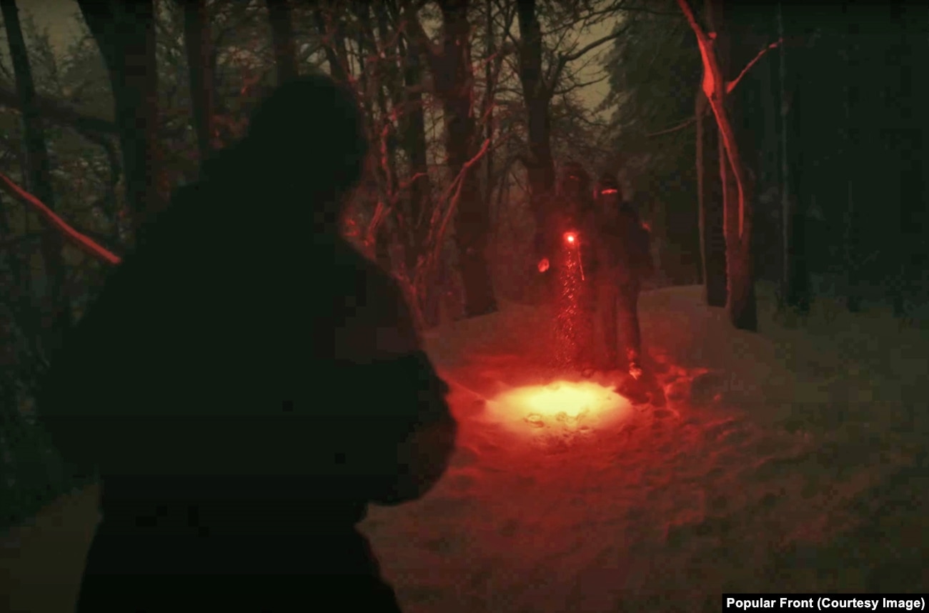 The moment Jake Hanrahan meets two anti-Kremlin partisans in a forest in Eastern Europe.