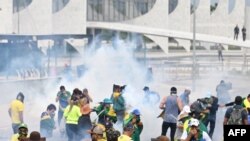 Fotoarhiv: Pristalice Žaira Bolsonara na demonstracijama u Braziliji, 8. januar 2022. 