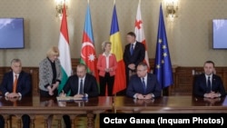 Лидерите на Унгария, Румъния, Грузия и Азербайджан подписаха в Букурещ черноморския енергиен проект
