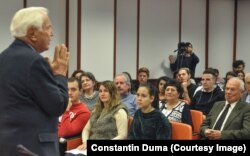 Ioan Holender în dialog cu studenții politehniști.