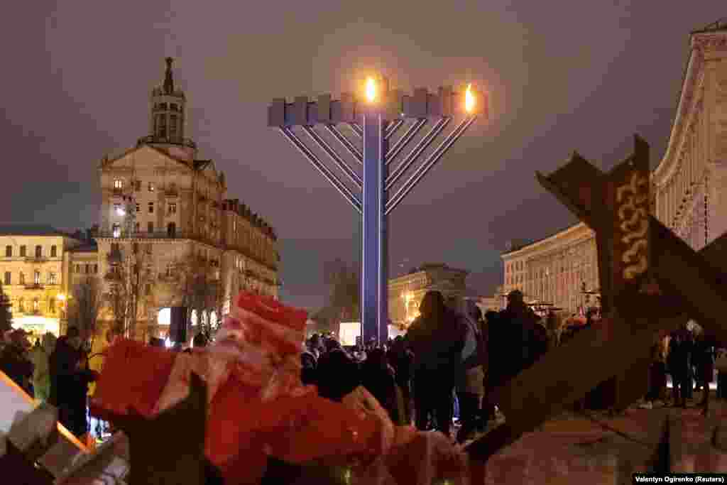 PHOTO PACKAGE Hanukkah Lighting Ceremony In Kyiv