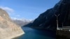 This dam on the Naryn River overlooks the Toktogul Reservoir, one of the country's main deposits of fresh water and a crucial source of hydropower. 