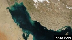 تصویری ماهواره‌ای از خلیج فارس در فوریه ۲۰۰۳