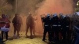 Clash between protesters and the police, Podgorica december 12. 2022