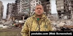 Крымский бизнесмен Олег Зубков в оккупированном и разбомбленном российской армией Мариуполе, январь 2023 года