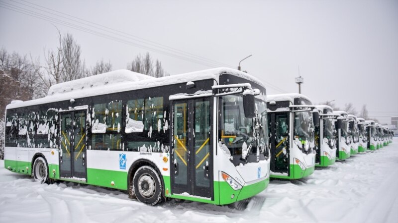 Бишкекке жаңы 20 автобус келди