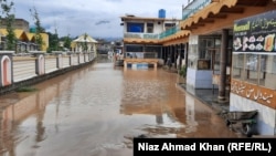 A flood-affected area in Swat, Pakistan, on January 10