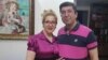 One of those sentenced to death is Hamid Qarahasanlou, a radiologist that human rights groups say was tortured during interrogation and is now in a hospital. He is seen here with this wife, Farzaneh Qarahasanlou, who was sentenced to 25 years. (file photo)