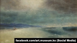 Картина Івана Айвазовського «Буря минає». Фото Херсонського обласного художнього музею