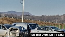 Србија, Пирот--Состојбата на автопатот, по евакуација на патници поради несреќа со истекување на амонијак, 26.12.2022
