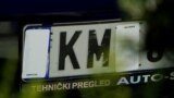 License plate on a car in Kosovo