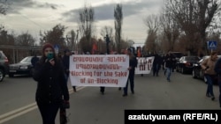 Вірменська акція протесту біля російської військової бази в Гюмрі, 2022 рік