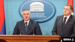Radovan Višković, predsjednik Vlade RS, i Milorad Dodik, predsjednik Republike Srpske, 23. 11. 2022.