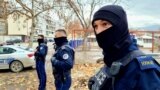 KOSOVO: Kosovo Police forces in Mitrovica North close to the three solitaires, a multiethnic part of the city. December 9 