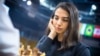 Iranian chess player Sara Khadem competes without a hijab in Almaty on December 26.