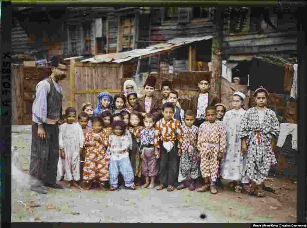 This image of a group of ethnic Armenian children in today&#39;s Istanbul, Turkey, was taken by French photographer Stephane Passet in September 1912.&nbsp;