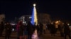 "Елка непобедимости" на Софийской площади в Киеве