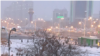 Снег в Ашхабаде. 9 января, 2023