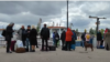 Ілюстративне фото. Російська «евакуація» жителів Херсону та Херсонщини на лівий берег Дніпра. Жовтень 2022 року
