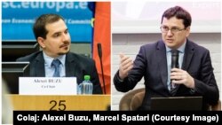 Colaj. Alexei Buzu, director executiv al Centrului Parteneriat pentru Dezvoltare și ministrul în demisie, Marcel Spatari.