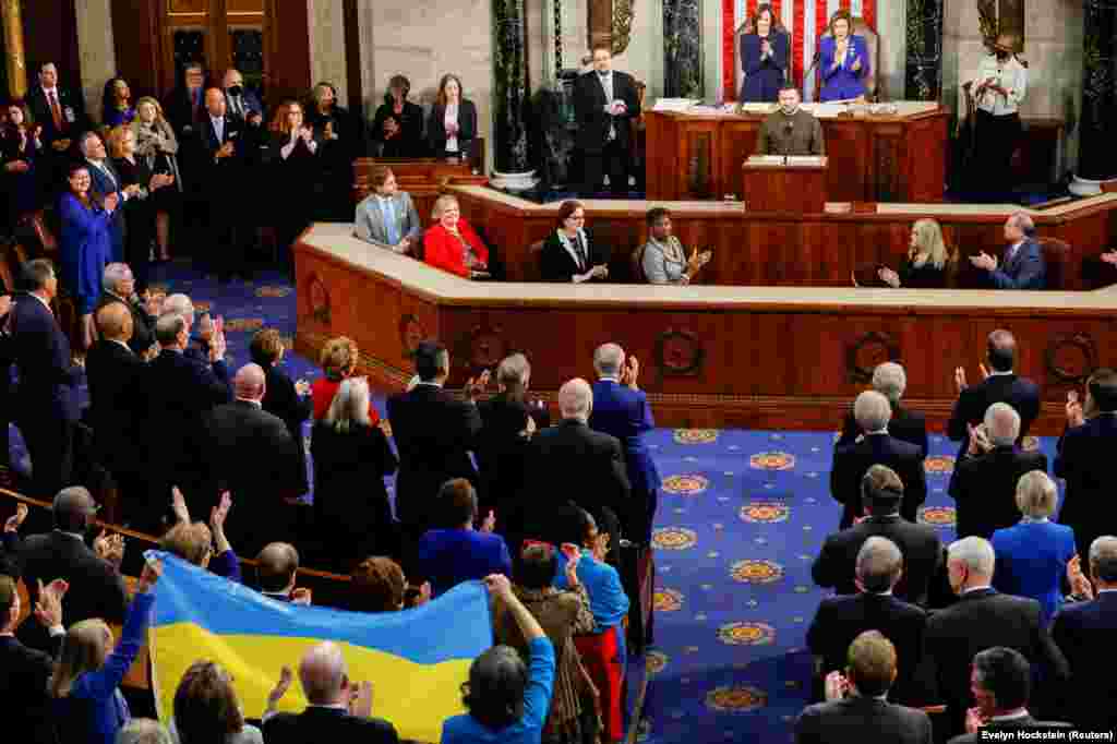 Zelenskiy later delivered an emotional wartime appeal to a joint meeting of the U.S. Congress, telling Americans that &quot;your money is not charity&quot; and that his people would persevere on behalf of all free nations against Russia.