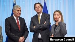 Dragan Čović, Bert Koenders i Federica Mogherini