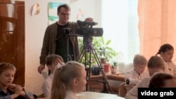 Pavel Talankin in a scene from his documentary Mr. Nobody Against Putin - screen grab