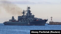 The Moskva could carry 16 long-range cruise missiles, and its loss will greatly reduce Russia’s firepower in the Black Sea. (file photo)