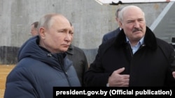 Уладзімір Пуцін і Аляксандар Лукашэнка