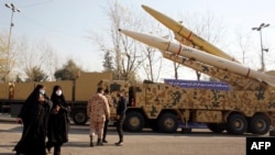 Іранські балістичні ракети Zolfaghar, фото ілюстративне