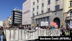 Protest pijačnih prodavaca u Beogradu, 13. april 2022