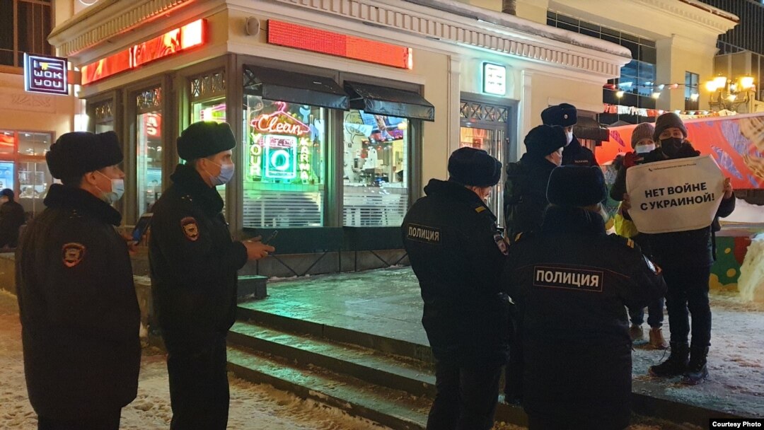 Олег Мамедов на пикете 