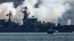 Крейсер «Москва» в бухте Севастополя, архивное фото