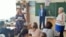 Campaigning at school, Petrozavodsk
