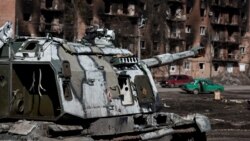 Российская артиллерийская установка в Сумской области. Апрель 2022 года.
