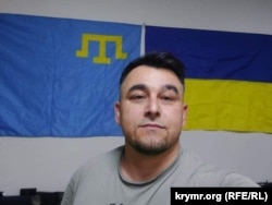 Крымскотатарский активист, боец территориальной обороны Вооруженных сил Украины Исмаил Рамазанов, апрель 2022 года