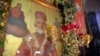 Икона Святого Николая в православной церкви в Вильнюсе