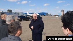 Аляксандар Лукашэнка ў Благавешчанску, 12 сакавіка 2022 
