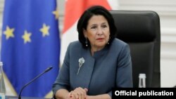 საქართველოს პრეზიდენტი სალმე ზურაბიშვილი. 